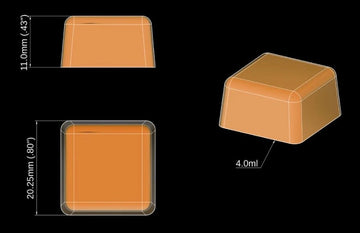 4 ml quadratische Gummibärchenform