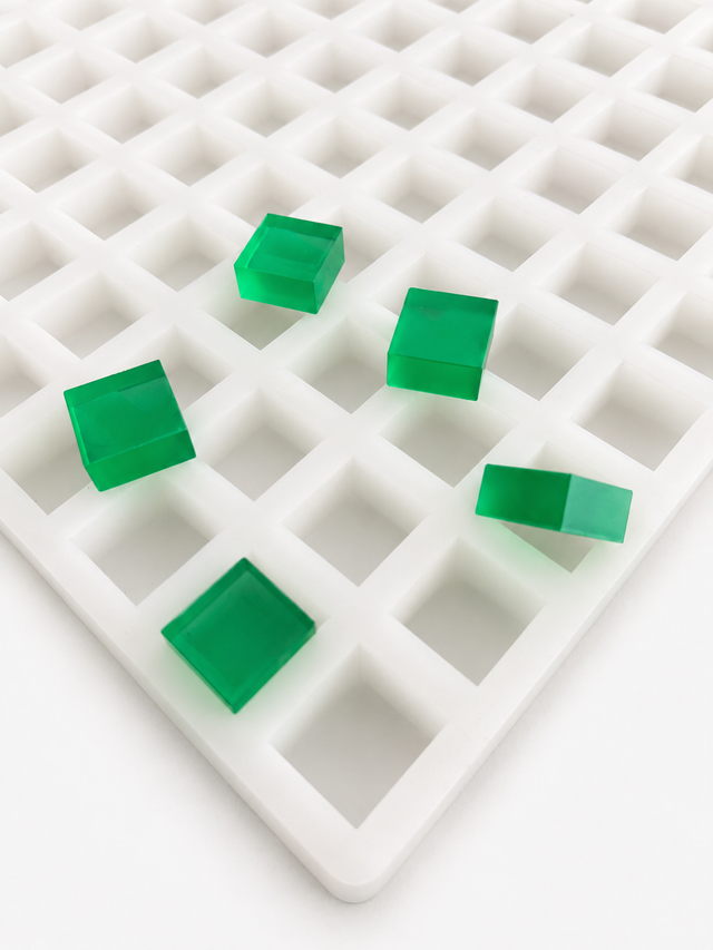 Quadratische Fruchtgummiformen