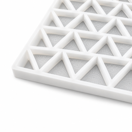 5.1mL pyramid triangle gummy mold top view