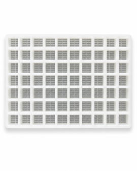 7.4mL brick gummy mold top view