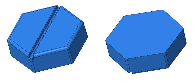4,6 ml leerer Hexagon Breaker Gummiform - 0