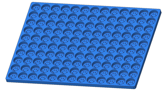 3,3 ml Smiley Gesicht Münze Gummiform