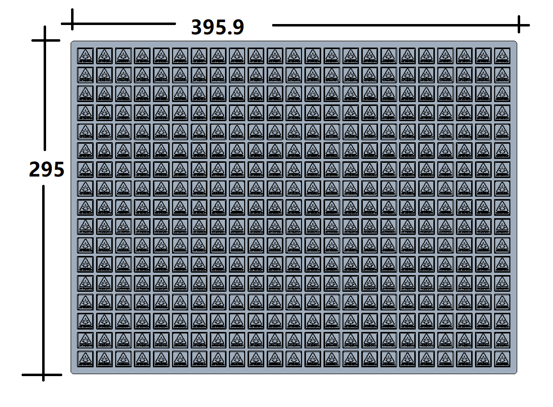 2,9 ml Würfelform -Compliance -Logo - 391 Hohlräume