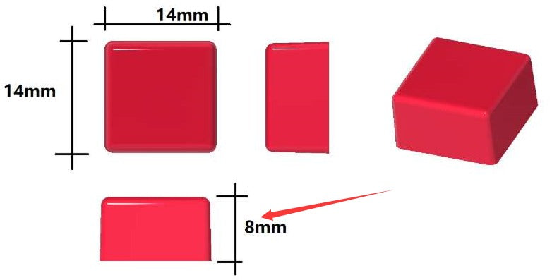 1,5 ml quadratische Silikongummiform - 432 Hohlräume